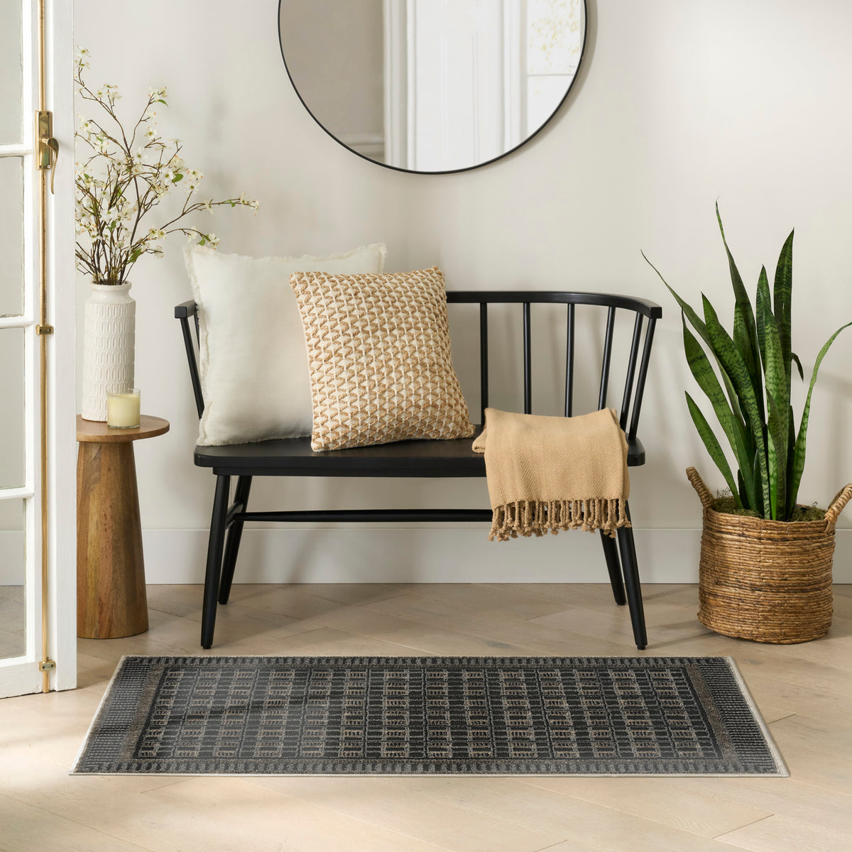 Nordic NRC03 Black Taupe Rug