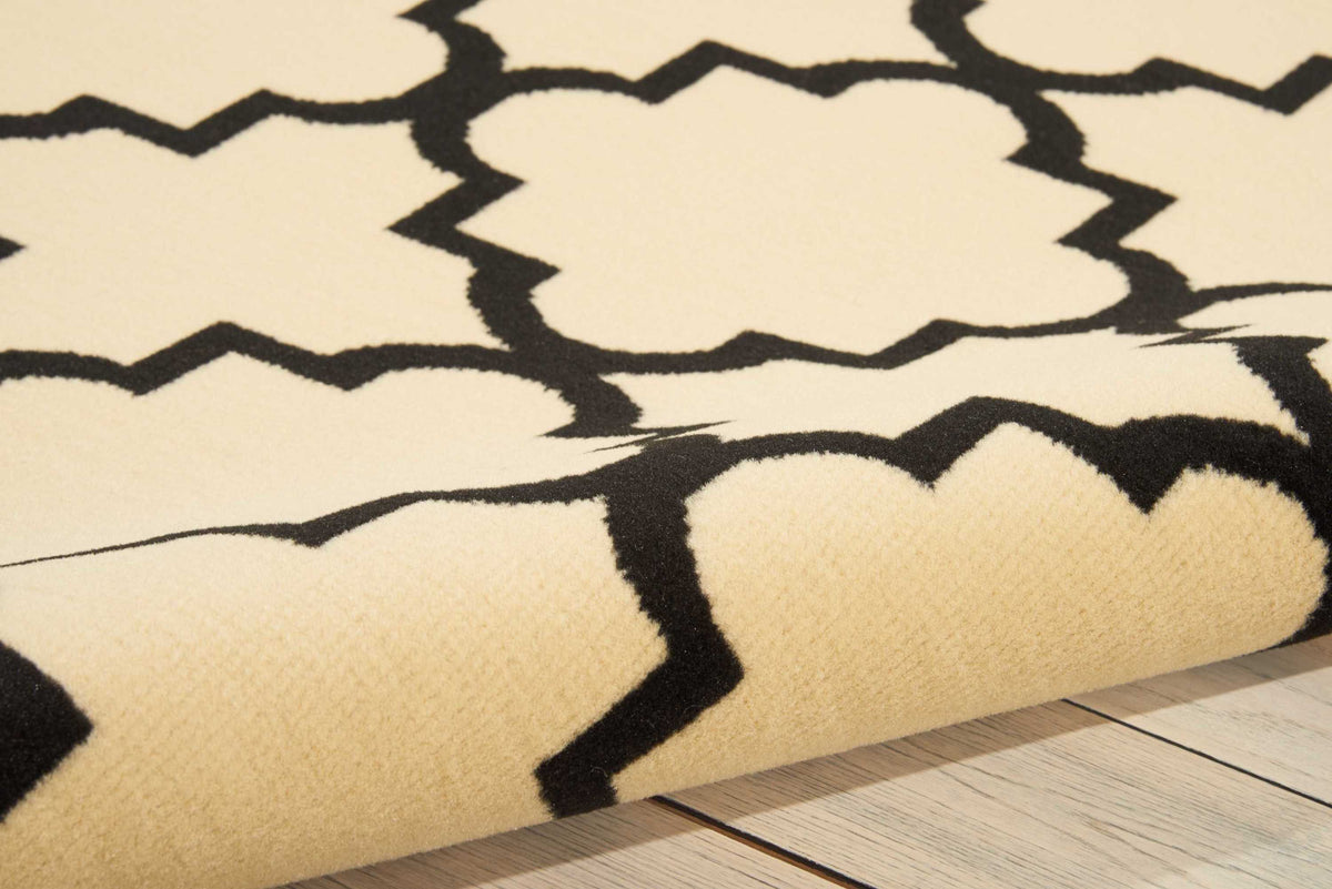 Grafix GRF08 Cream Black Rug