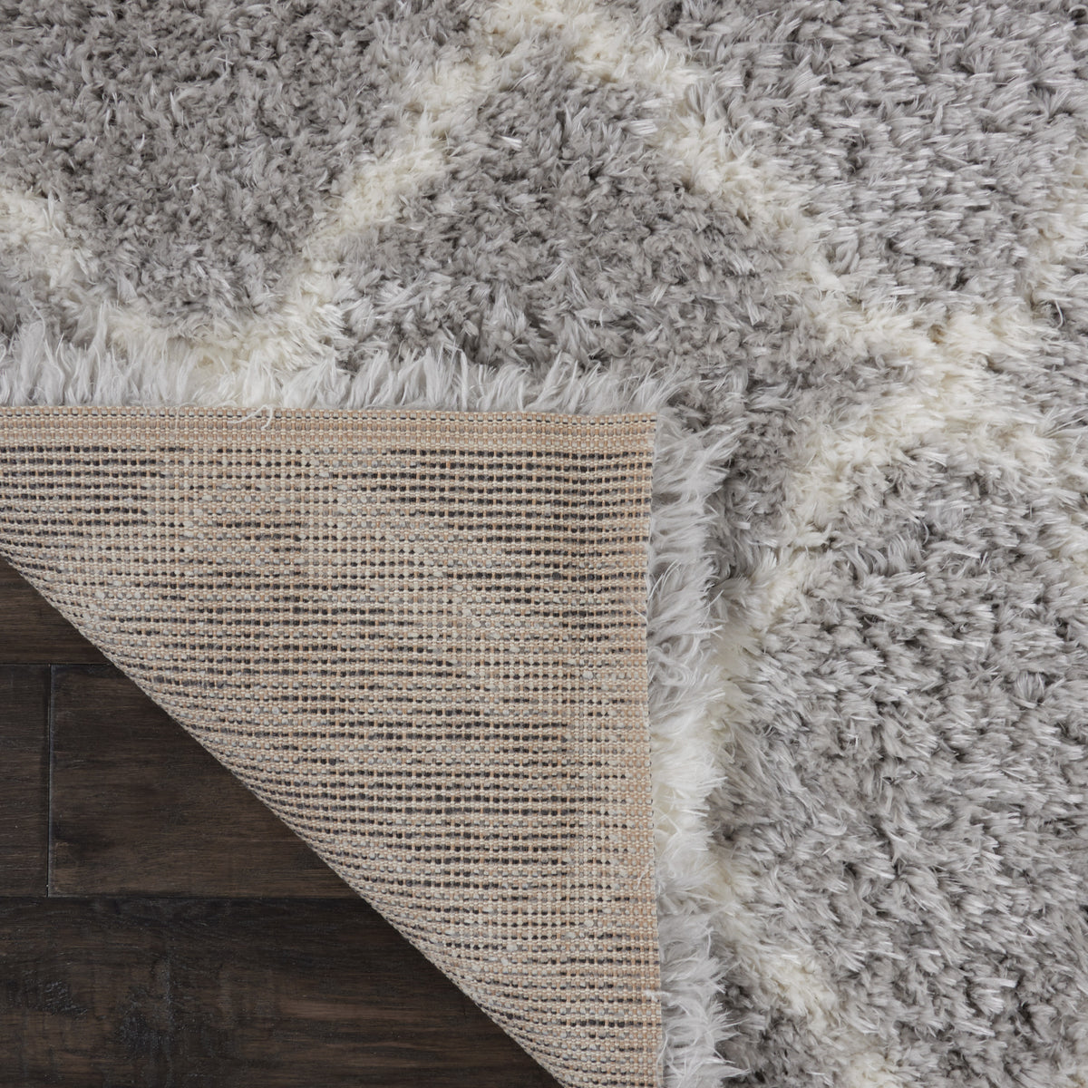 Luxe Shag LXS02 Grey Ivory Rug