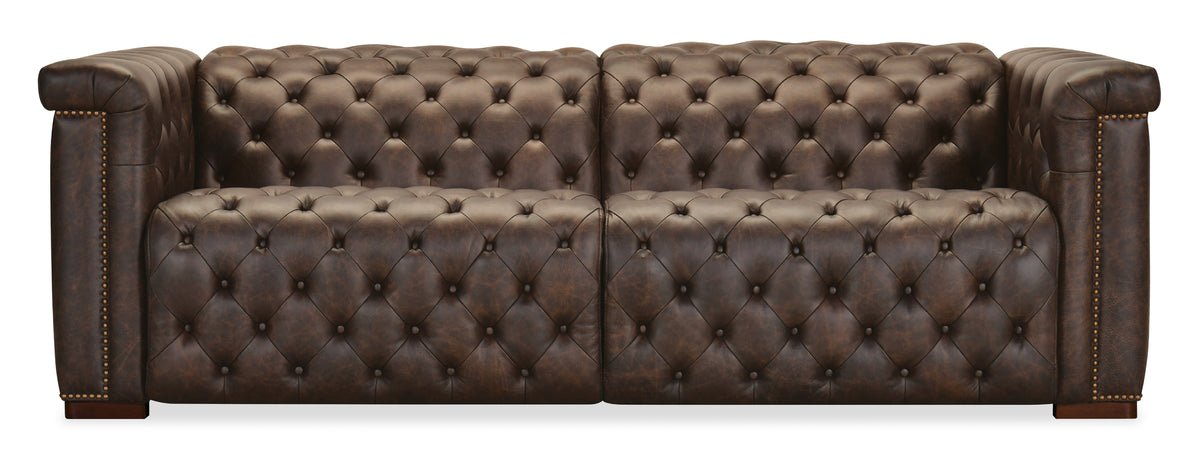 Savion Deux Sofa with Power Recliners and Power Headrests