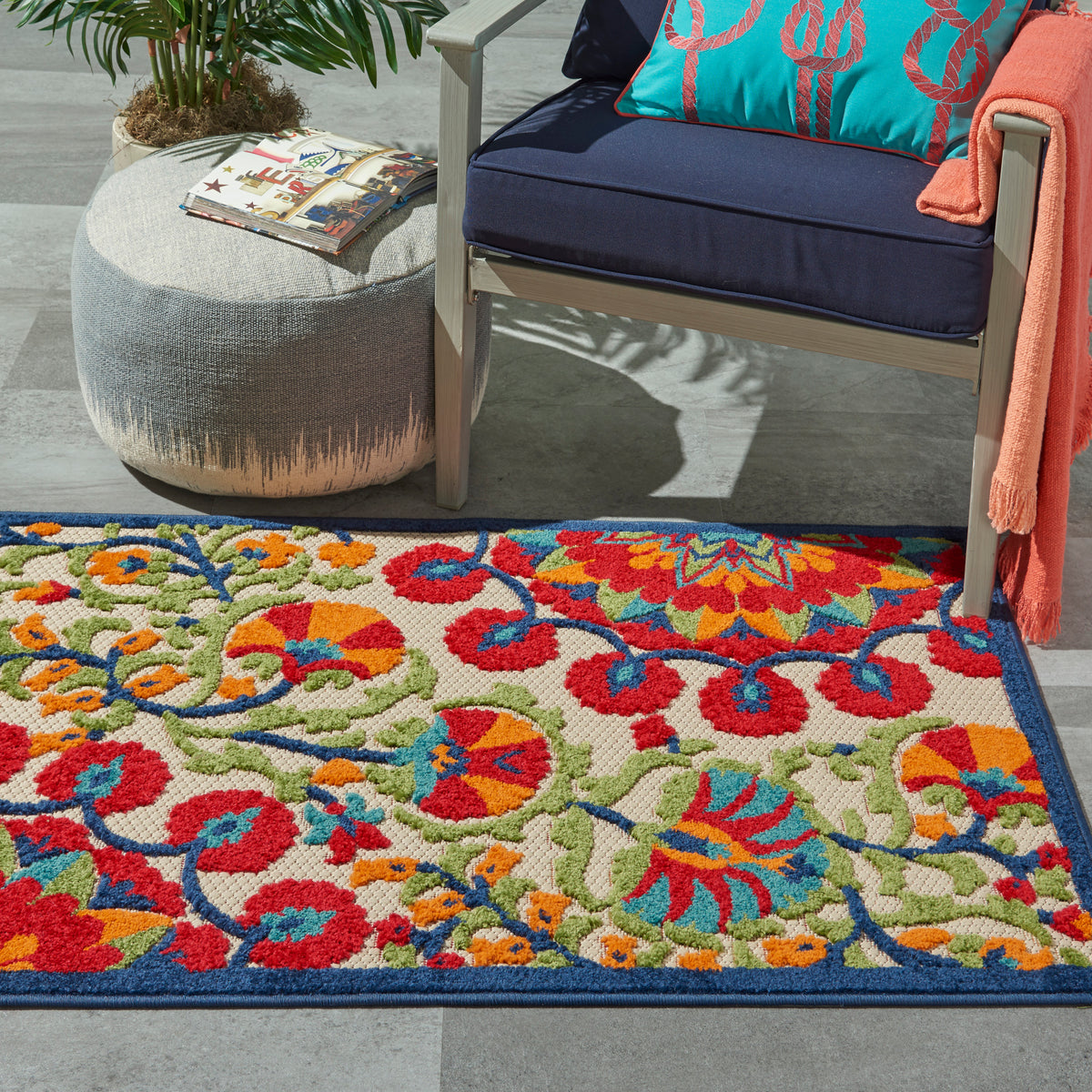 Aloha ALH20 Red Multicolor Rug