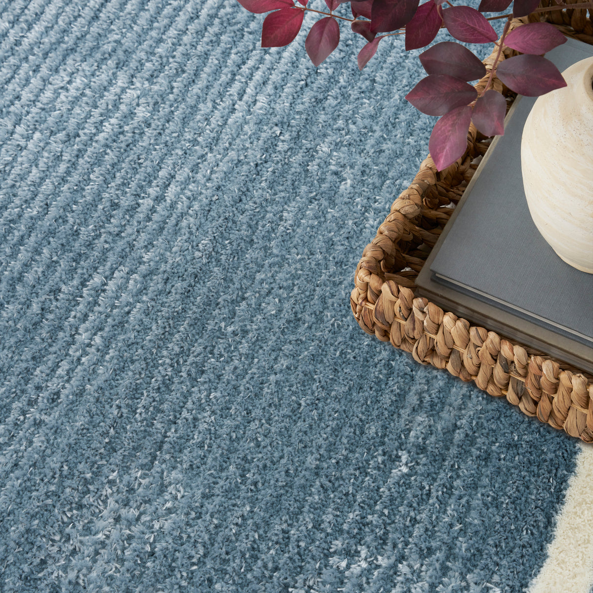 Pacific Shag PCS03 Blue Ivory Rug