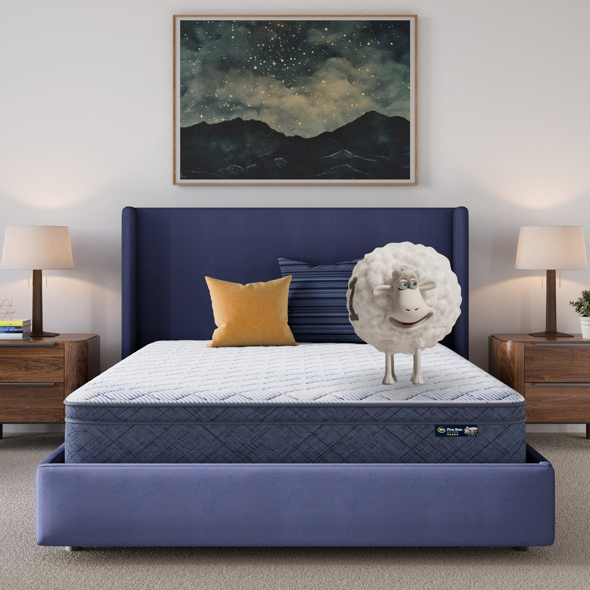 Five Star Mattress Calming Seas 10" Plush Pillow Top Mattress in a Box