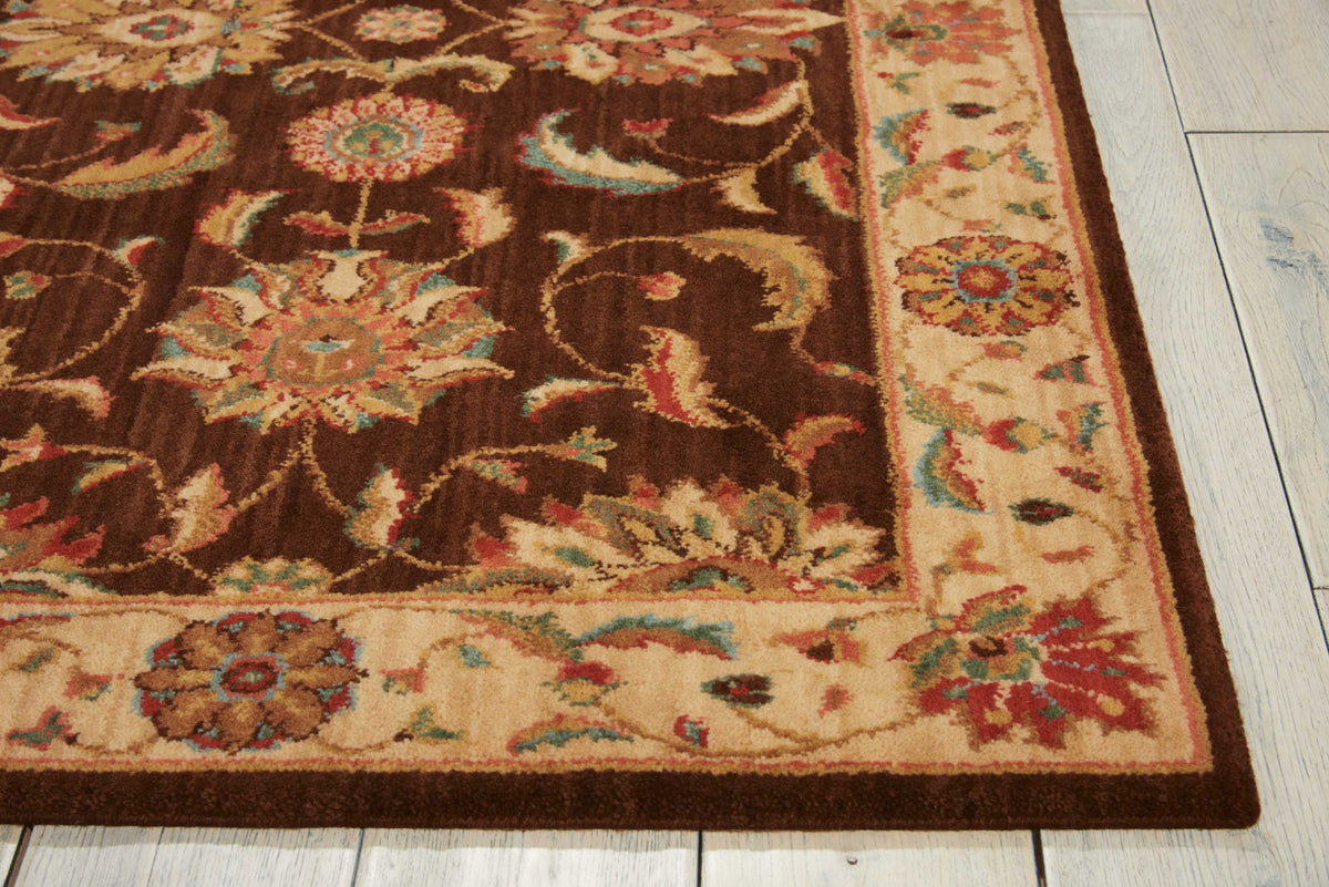 Living Treasures LI04 Brown Rug