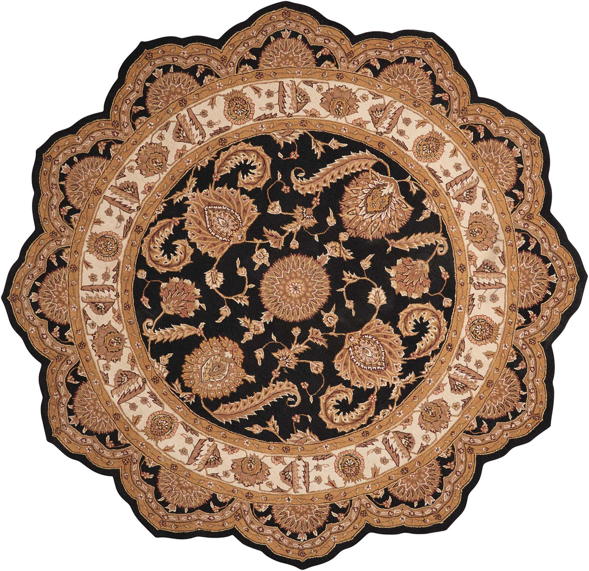 Heritage Hall HE19 Black Rug