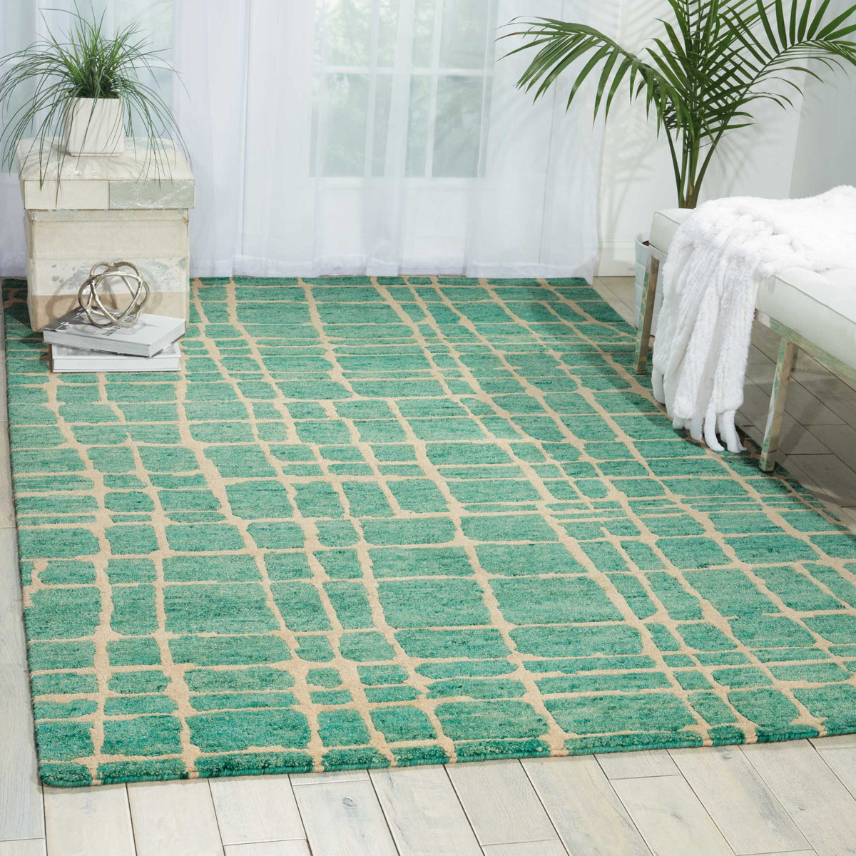 Tahoe Modern MTA03 Turqoise Green Rug