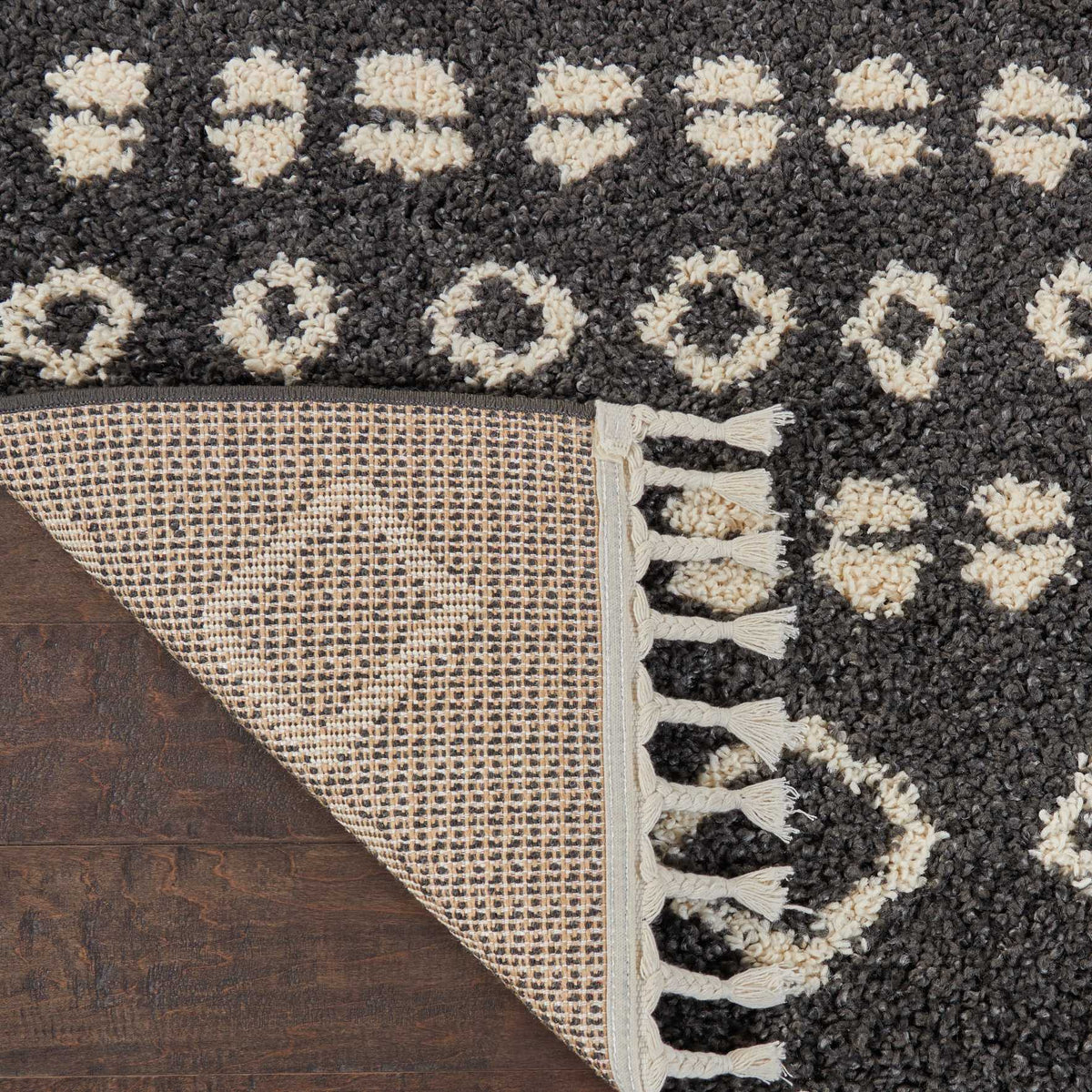 Moroccan Shag MRS02 Charcoal Rug