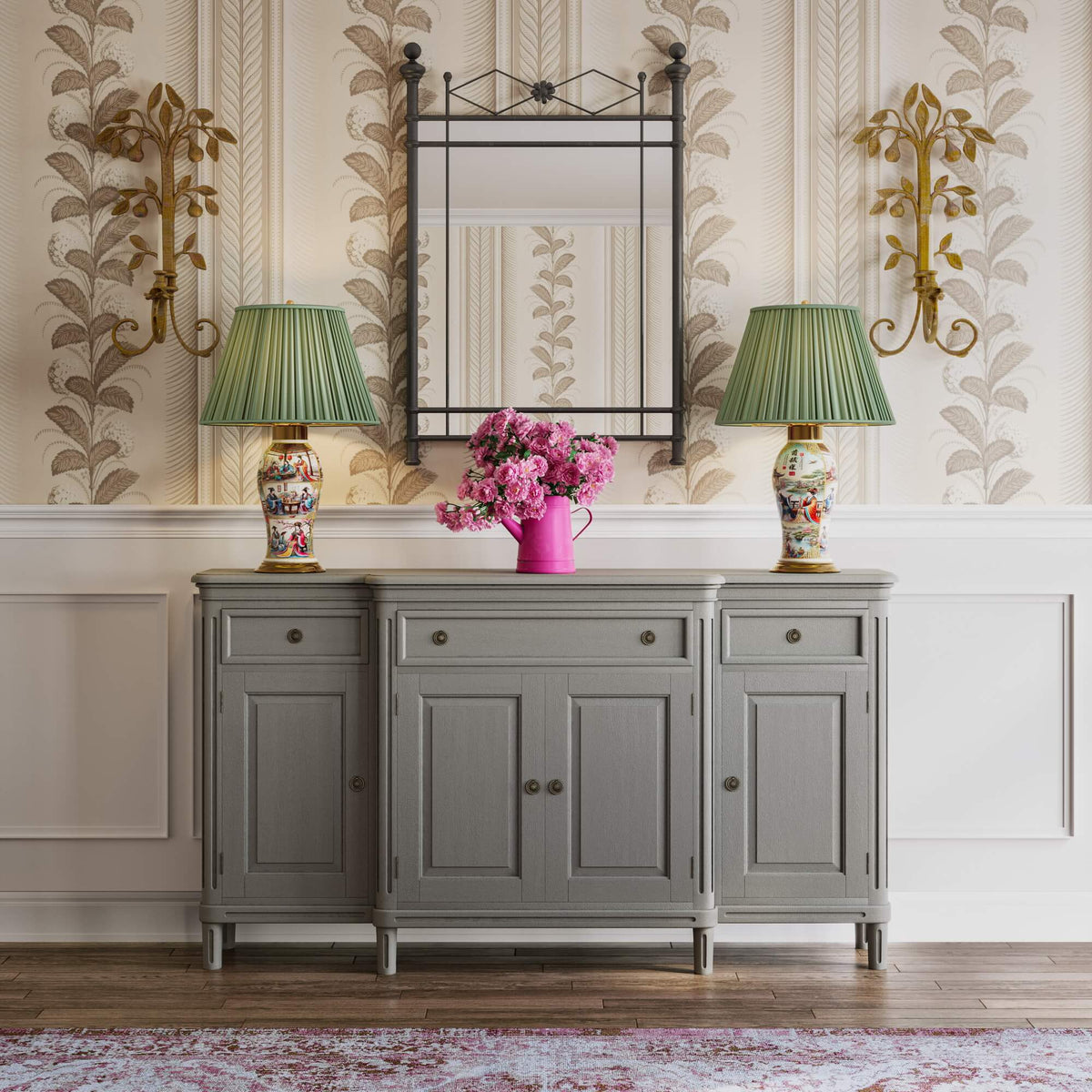 Hayward Buffet in Grey Charleston