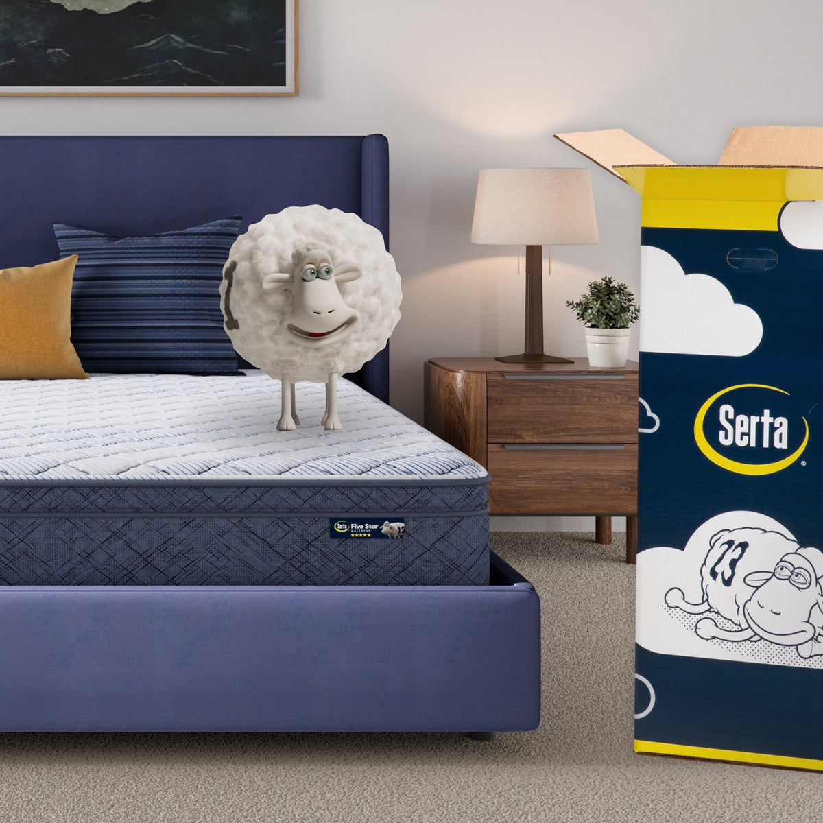 Estelle 10" Plush Pillow Top Mattress in a Box