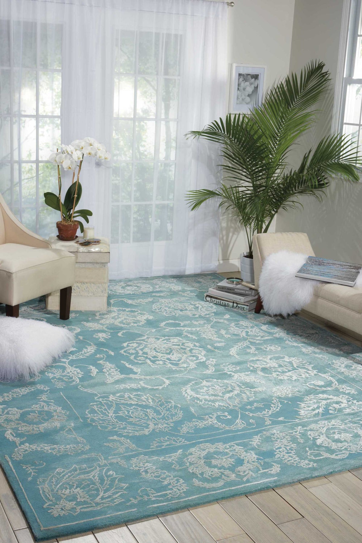 Opaline OPA12 Aqua Rug