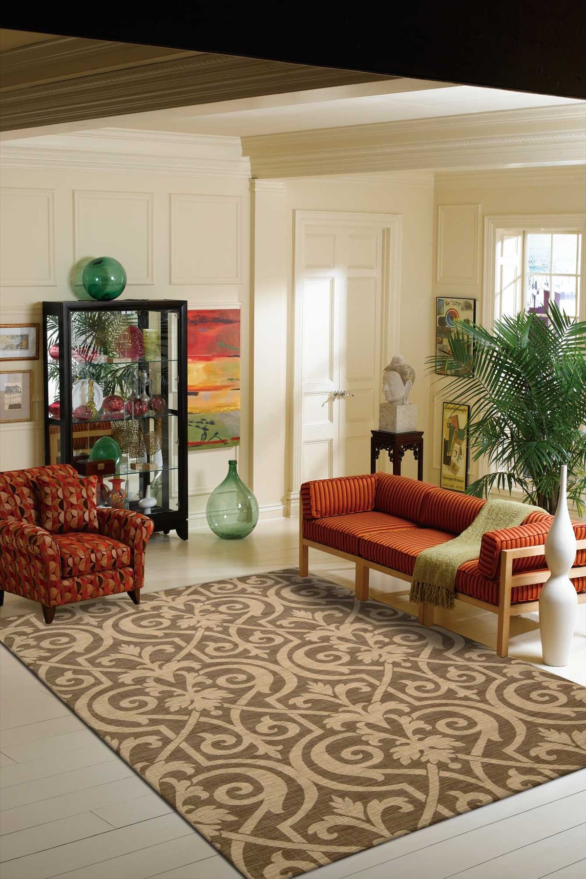 Riviera RI04 Mocha Rug