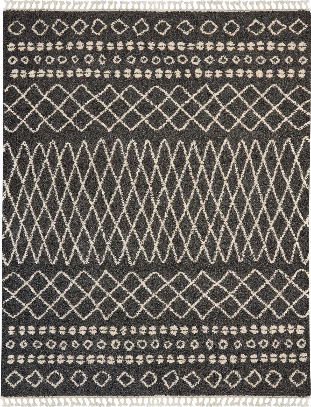 Moroccan Shag MRS02 Charcoal Rug