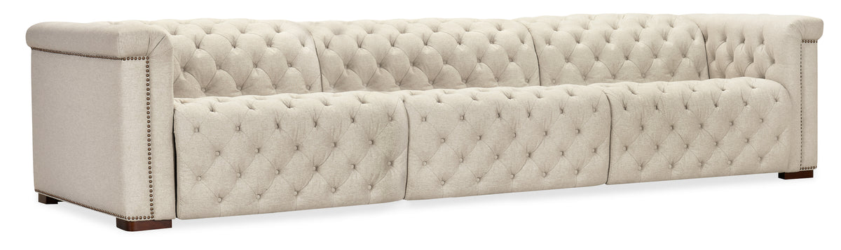 Savion Deux 3 Seat Sofa with Two Power Recliners and Three Power Headrests