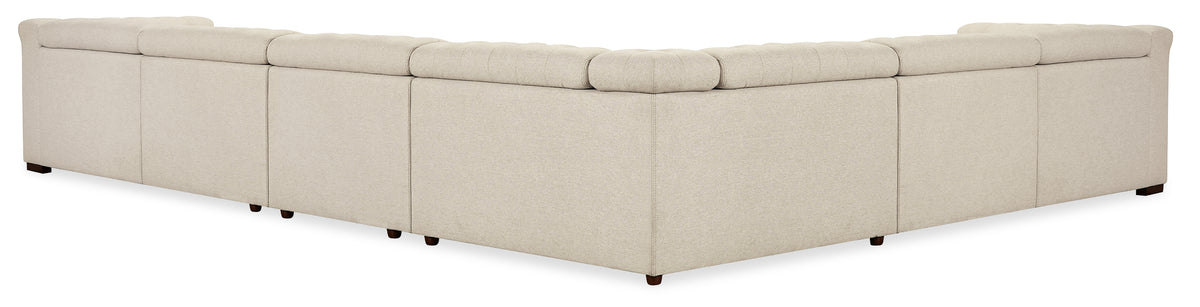Savion Deux 6 Seat Sectional with Three Power Recliners and Seven Power Headrests