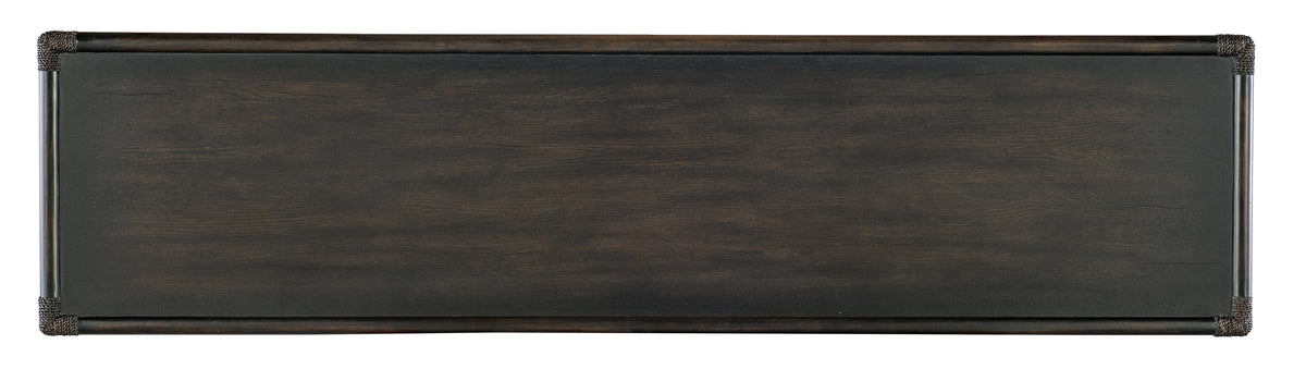 Retreat Pole Rattan Console