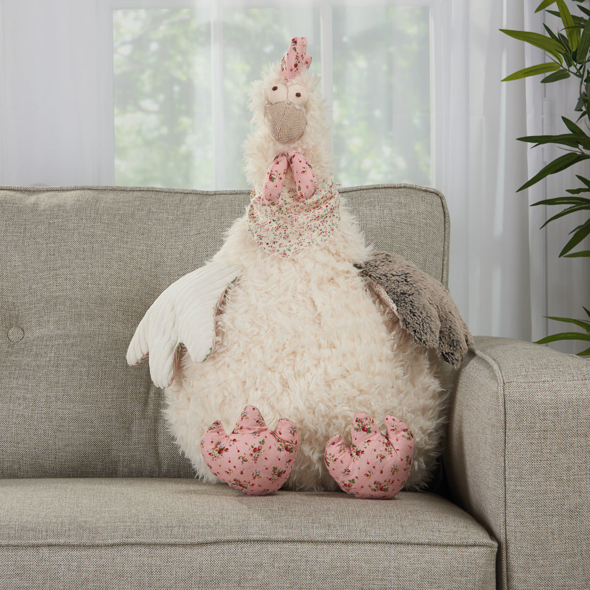 Plush Lines N0579 Ivory 23" x 24" Plush Animals