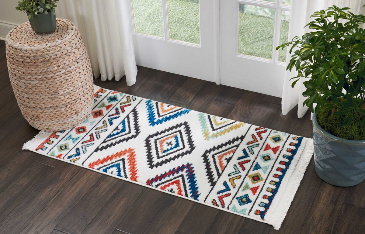 South Western NAV06 White Rug