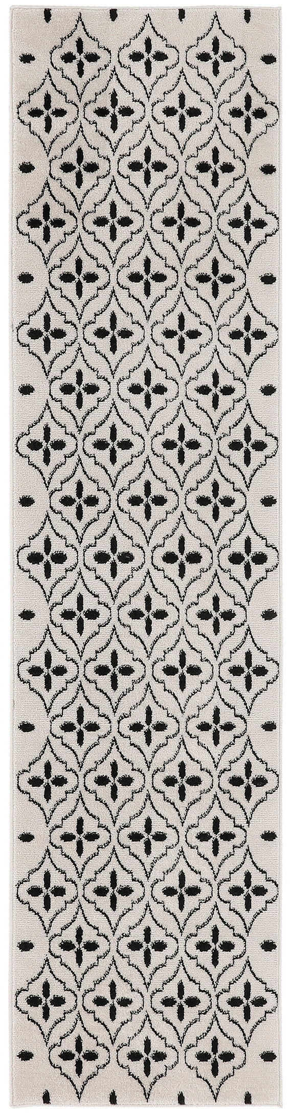 Nourison Essentials NRE04 Ivory Black Rug