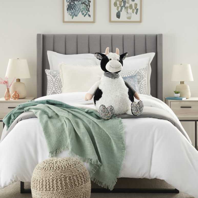 Plush Lines N3003 Ivory Black 22" x 26" Plush Animals