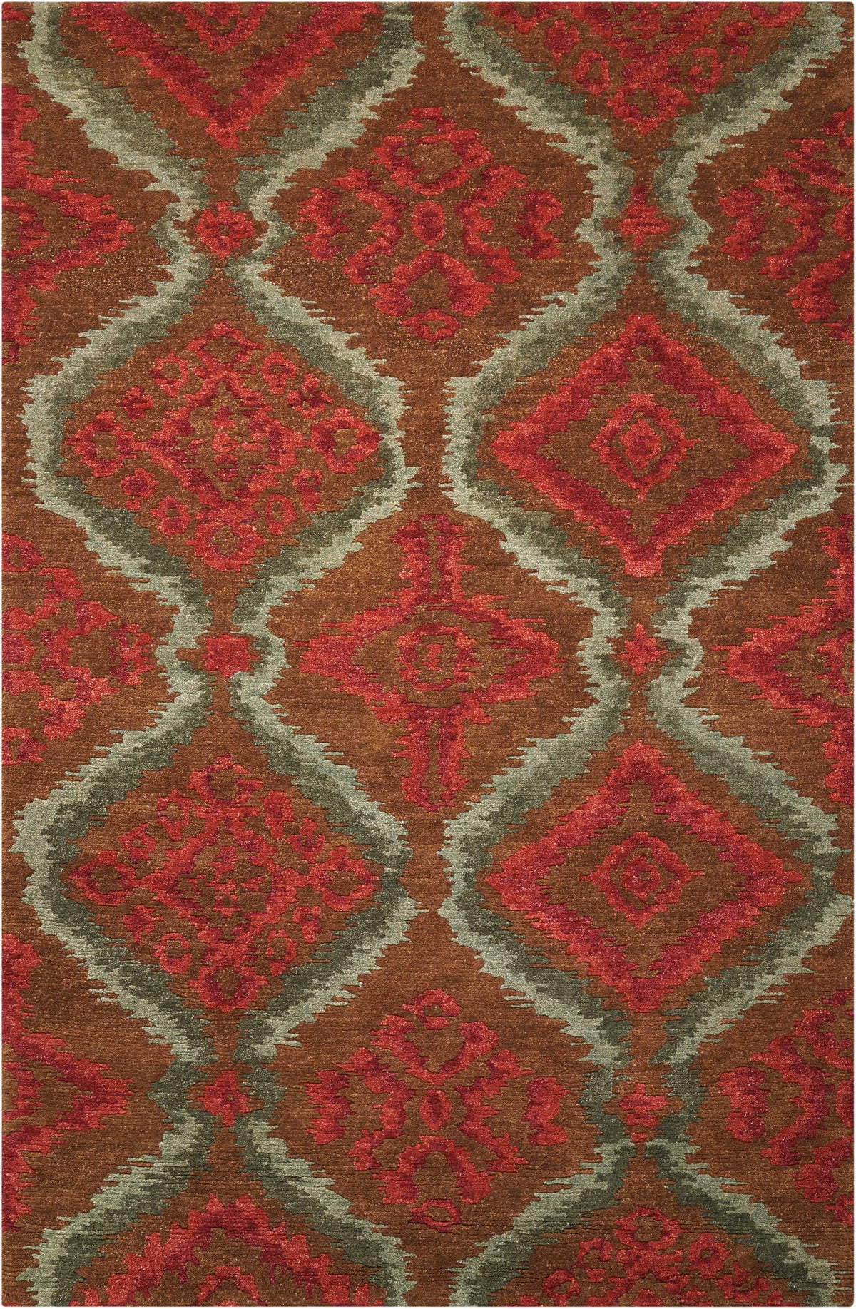 Tahoe MTA06 Brown Red Rug