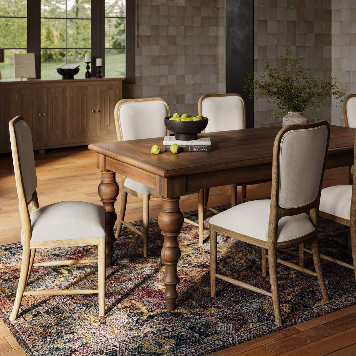 Madison Rectangular Dining Table 84" in Walnut