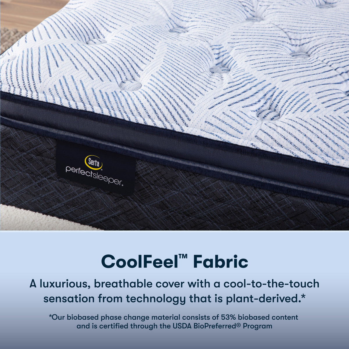 Perfect Sleeper Blue Lagoon Nights 14.5" Plush Pillow Top Mattress