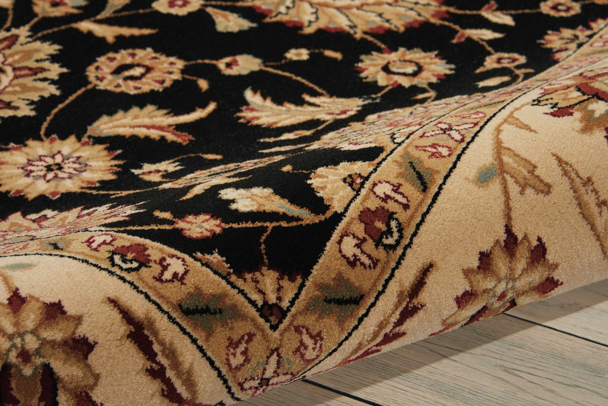 Persian Crown PC002 Black Rug