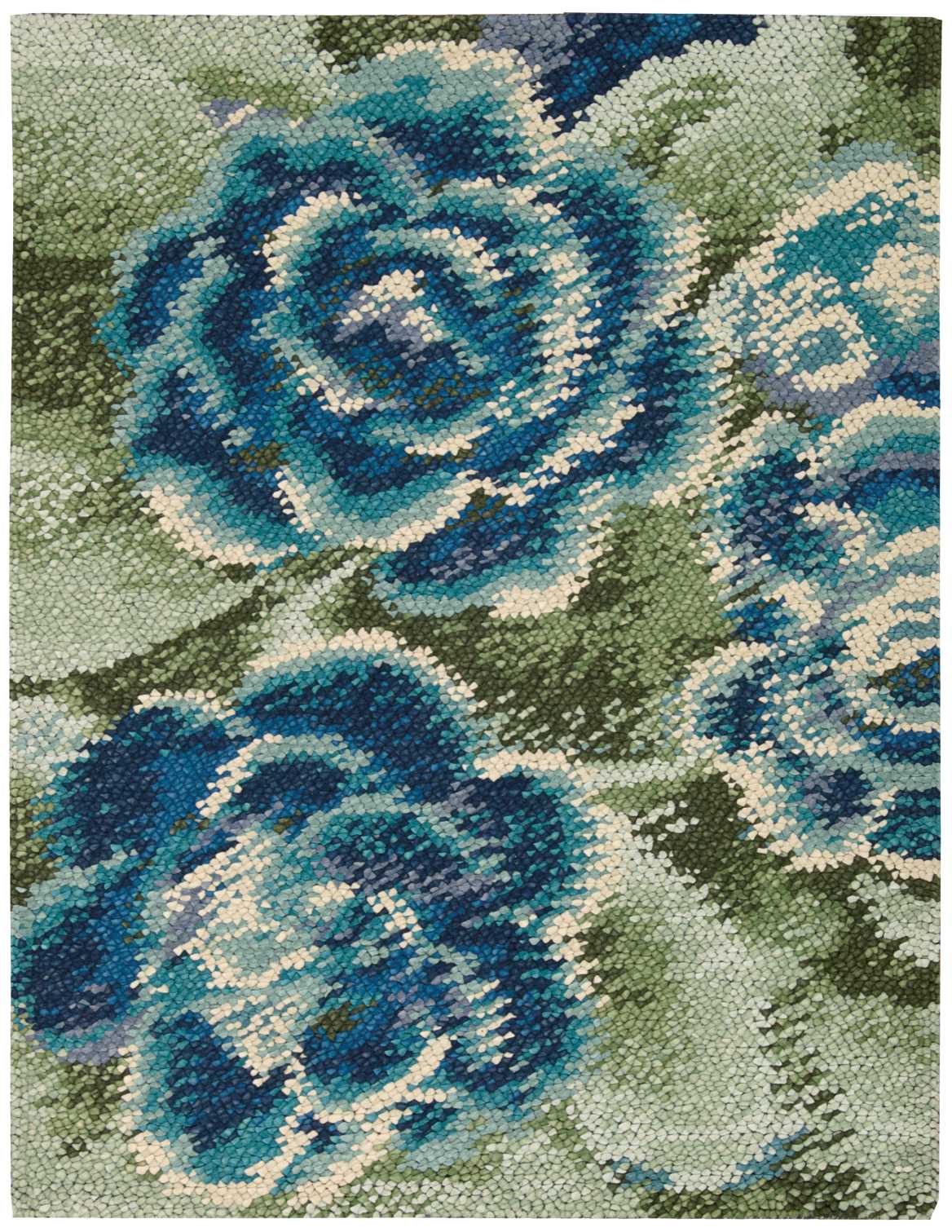 Impressionist IMPR1 Green Blue Rug