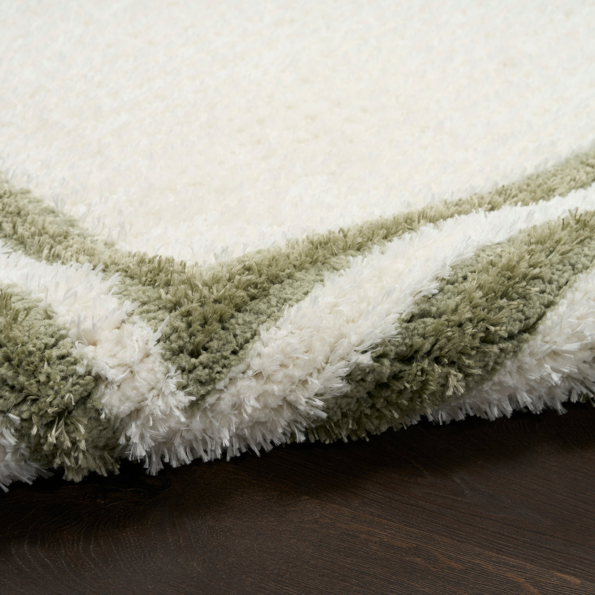 Pacific Shag PCS03 Ivory Green Rug