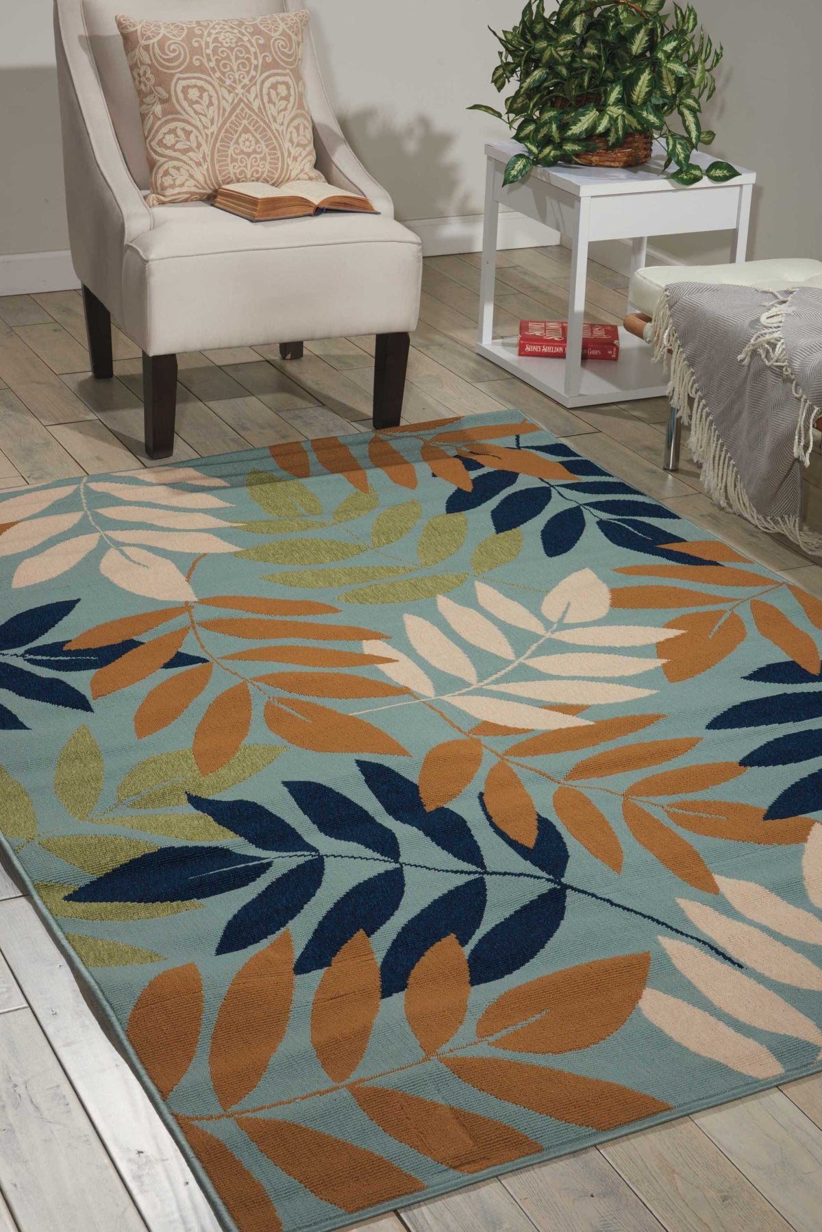 Caribbean CRB06 Blue Rug