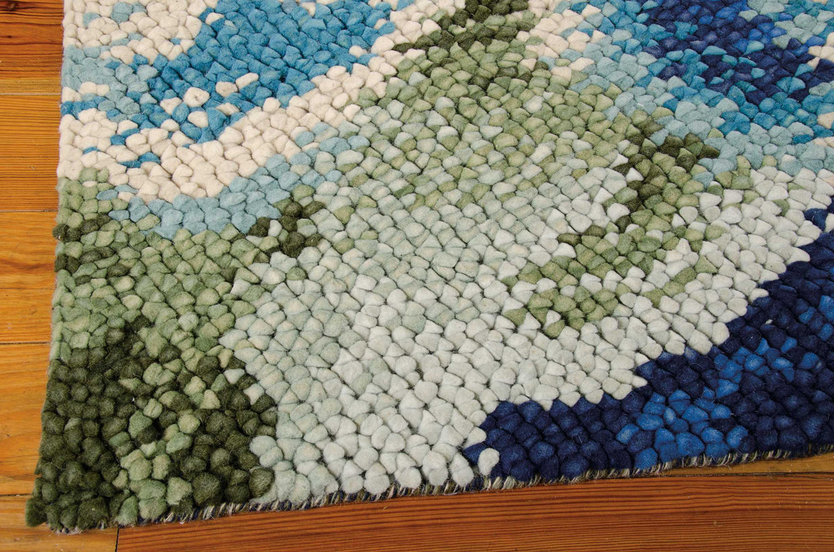 Impressionist IMPR1 Green Blue Rug