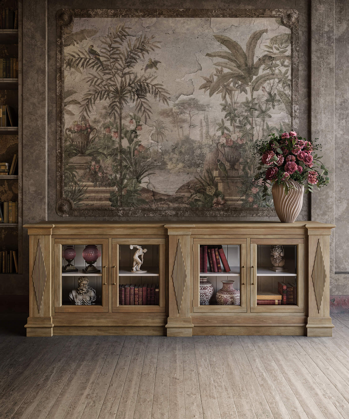 Narbonne Sideboard in Fruitwood w/ True White Interior