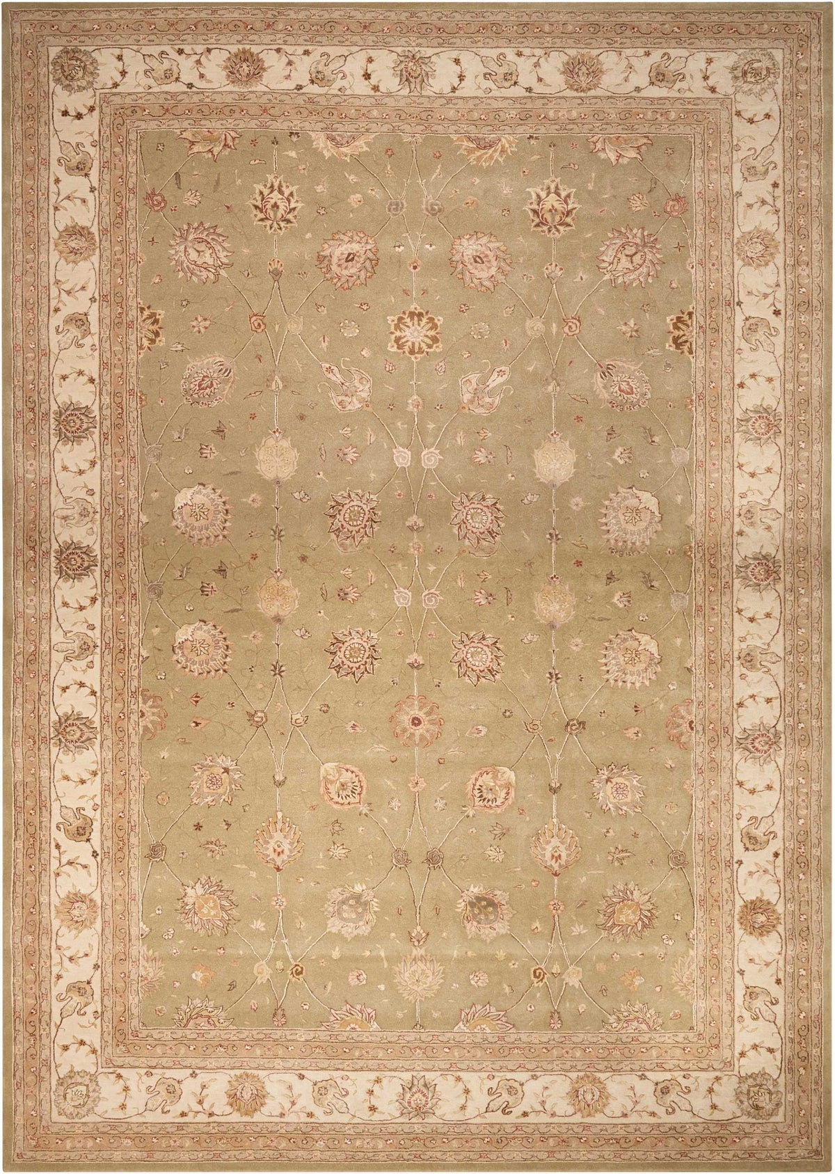Nourison 3000 3105 Light Green Rug