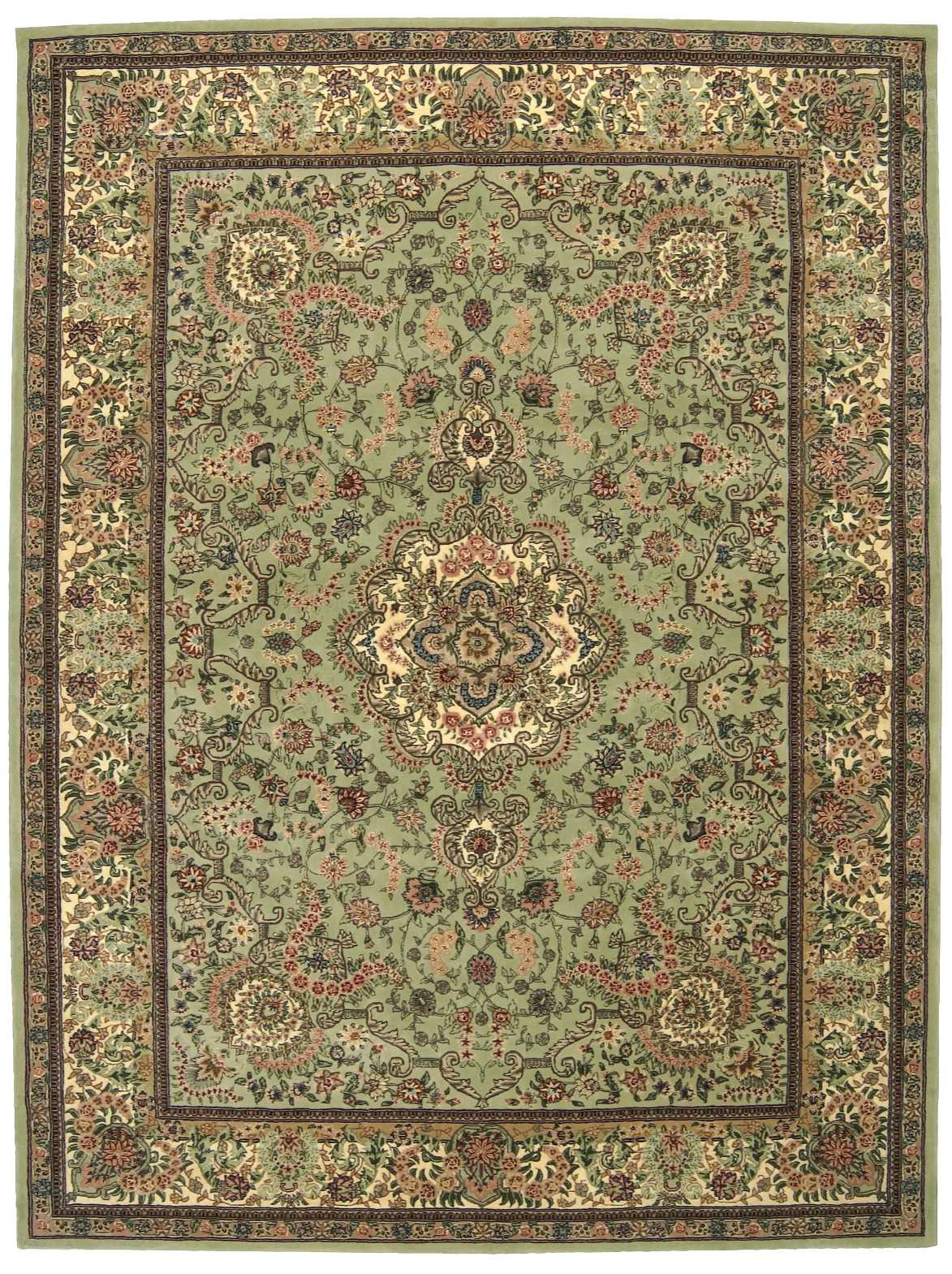 Nourison 2000 2005 Light Green Rug