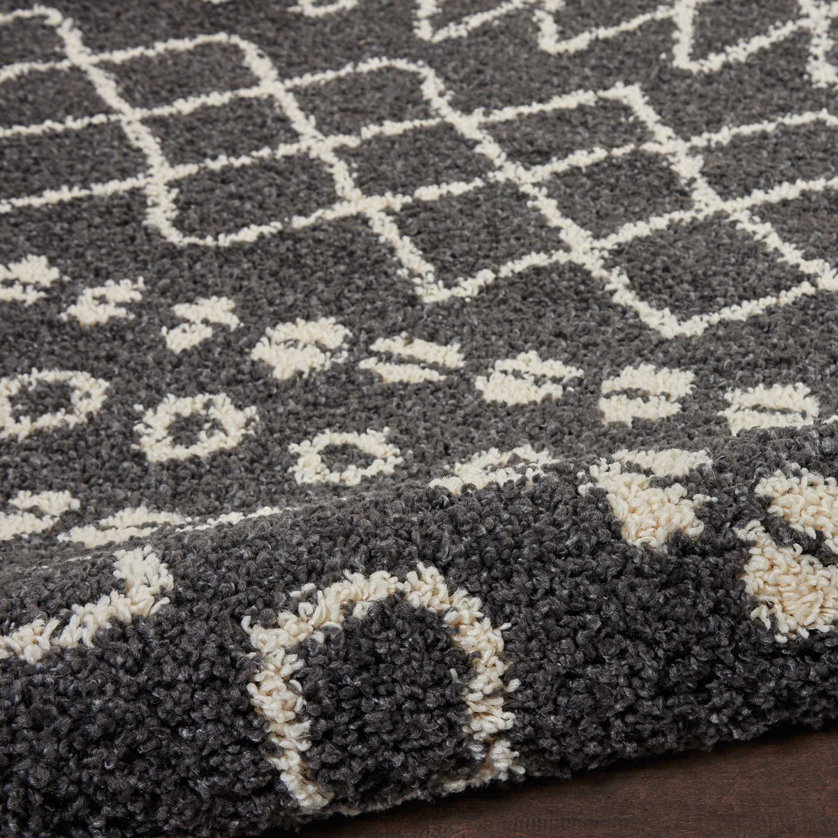 Moroccan Shag MRS02 Charcoal Rug