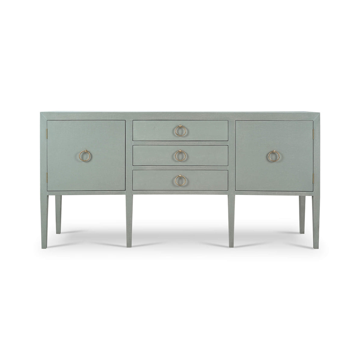 Westminster Concave Sideboard Wrapped in Pale Blue Linen
