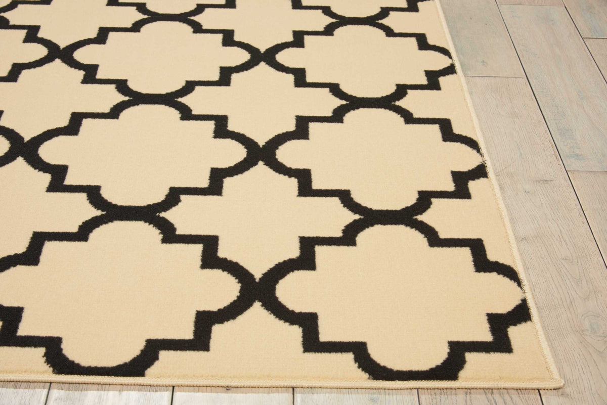 Grafix GRF08 Cream Black Rug