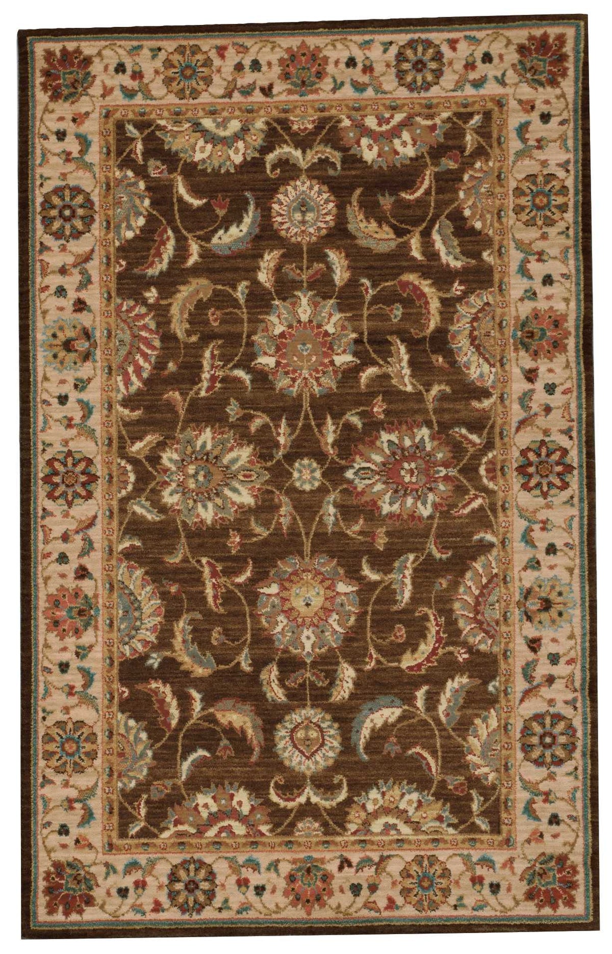 Living Treasures LI04 Brown Rug