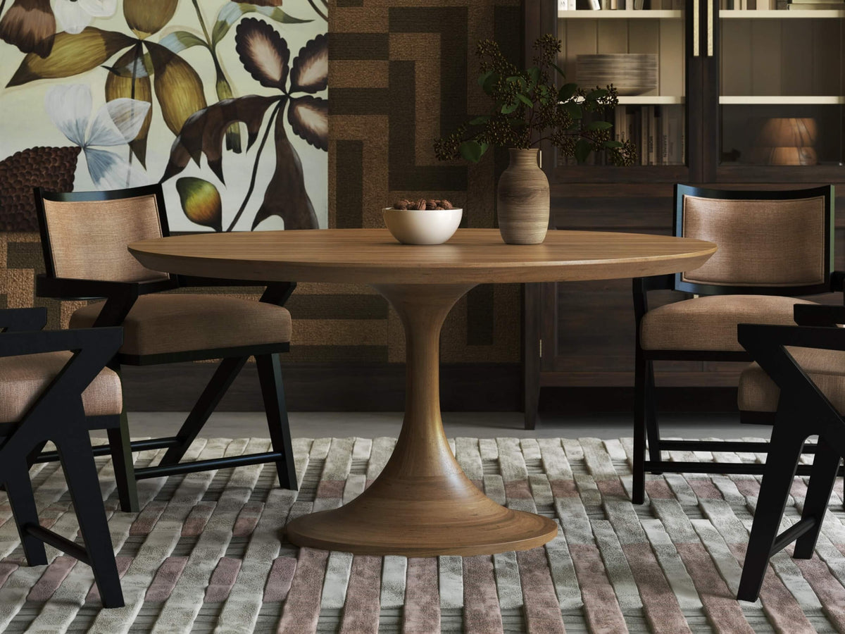 Pierre Dining Chair in Batavia Black w/ Upholstered Back w/ Thames French Yellow Performance Fabric