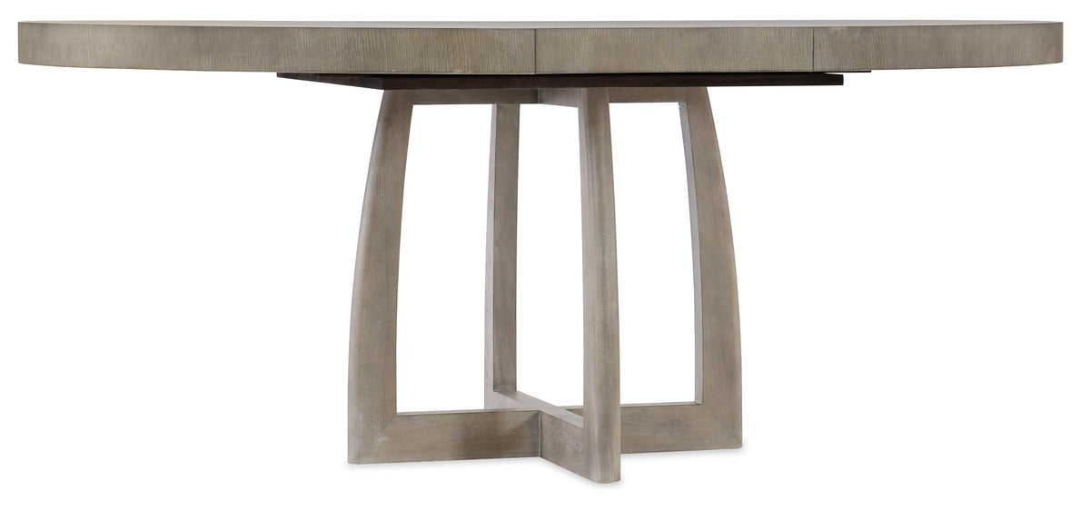 Affinity 48in Round Pedestal Dining Table with 1-18in Leaf