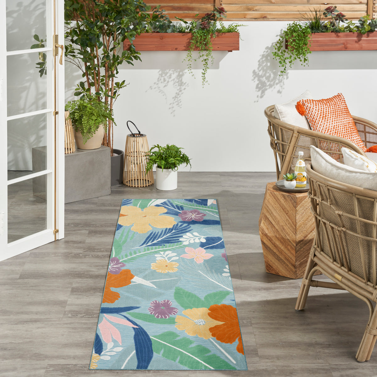 Suncoast SNC01 Blue Multicolor Rug