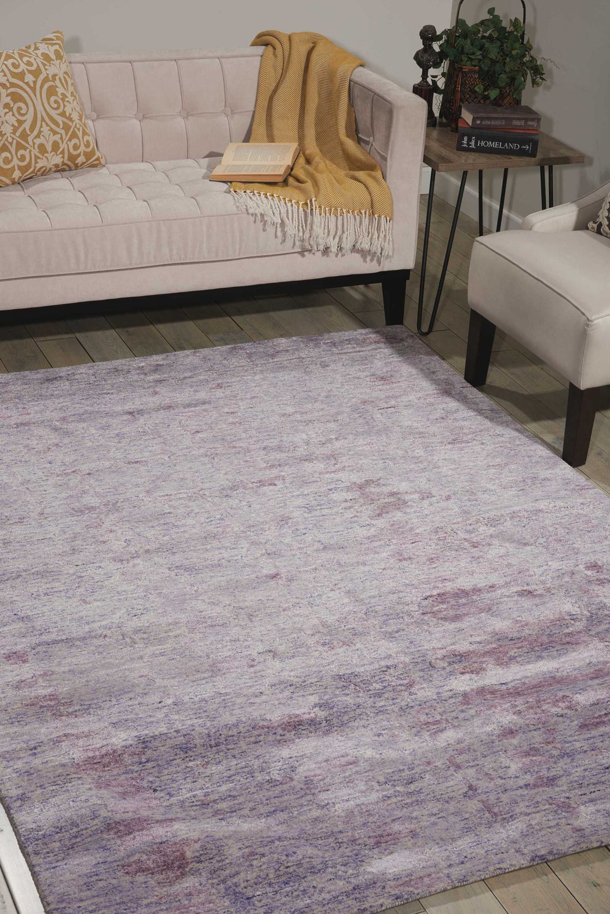 Gemstone GEM04 Amethyst Rug