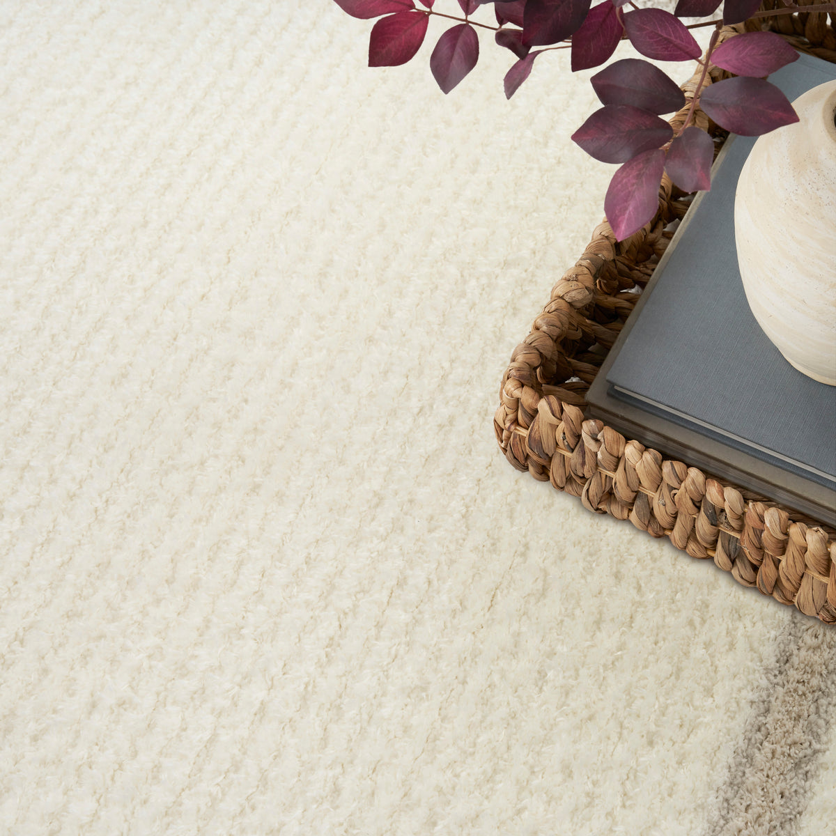 Pacific Shag PCS03 Ivory Beige Rug