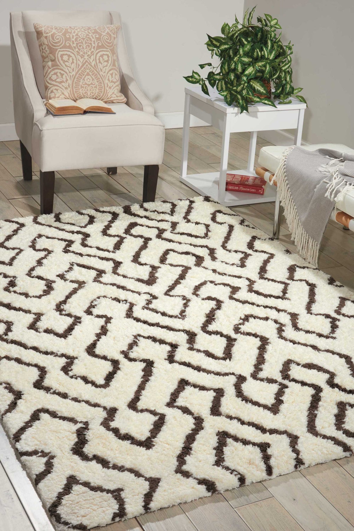 Galway GLW03 Ivory/Chocolate Rug