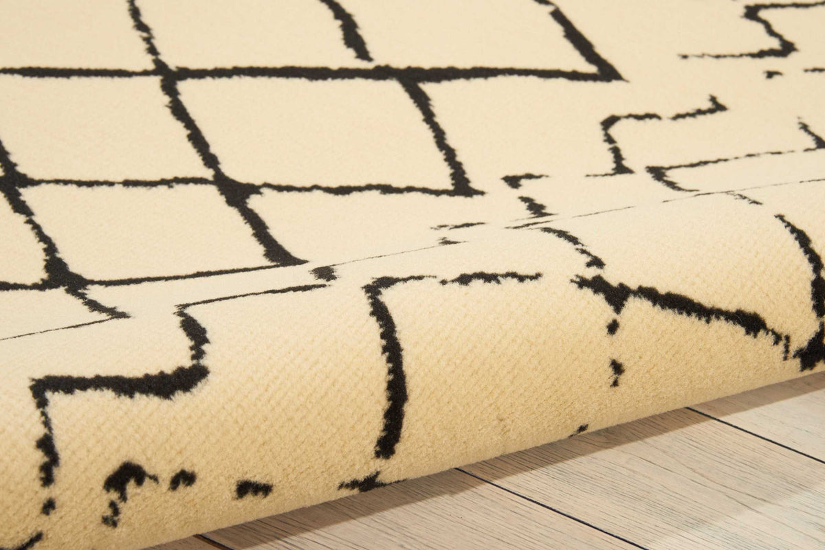 Grafix GRF04 Cream Black Rug