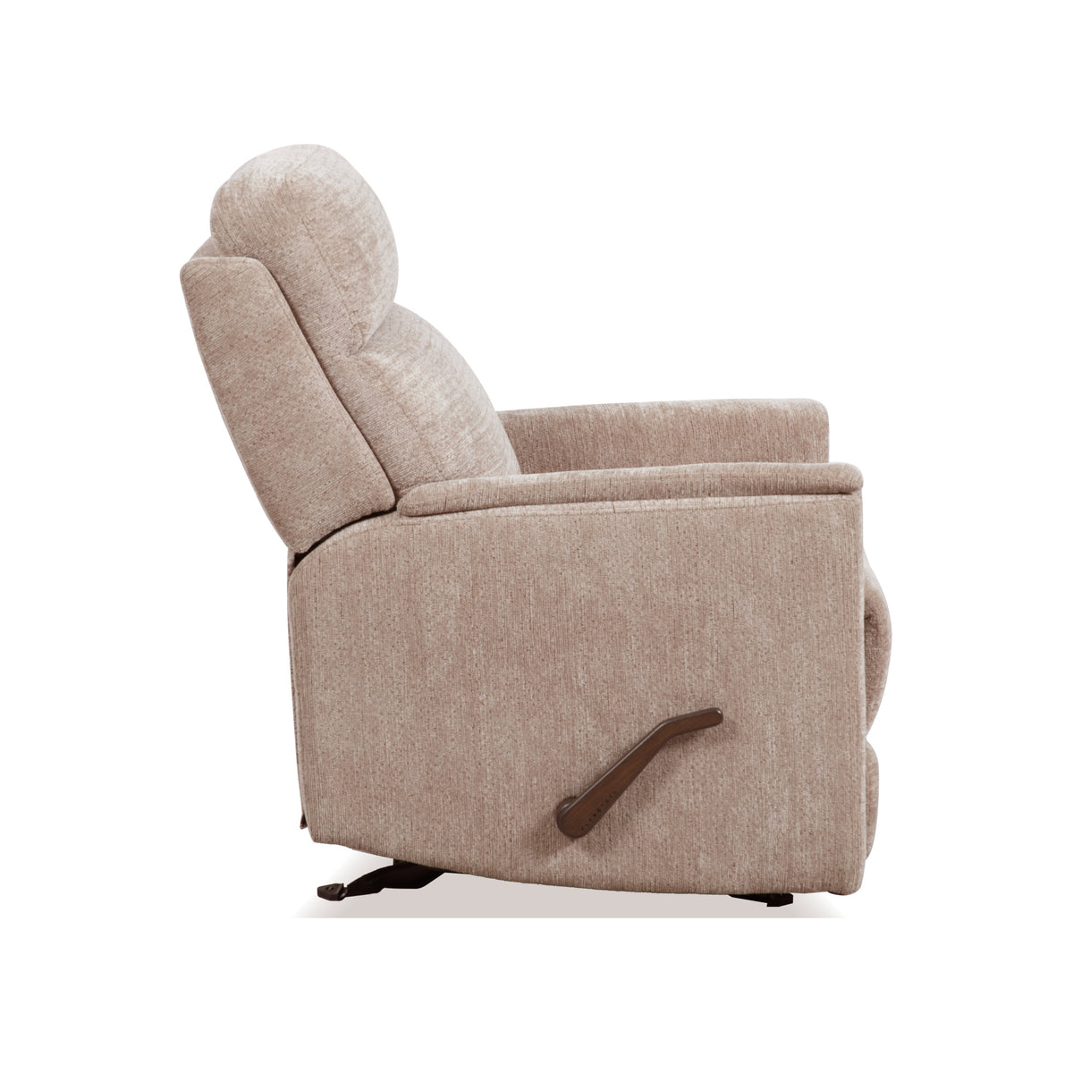 Compact Fabric Perfect Match Gliding Recliner