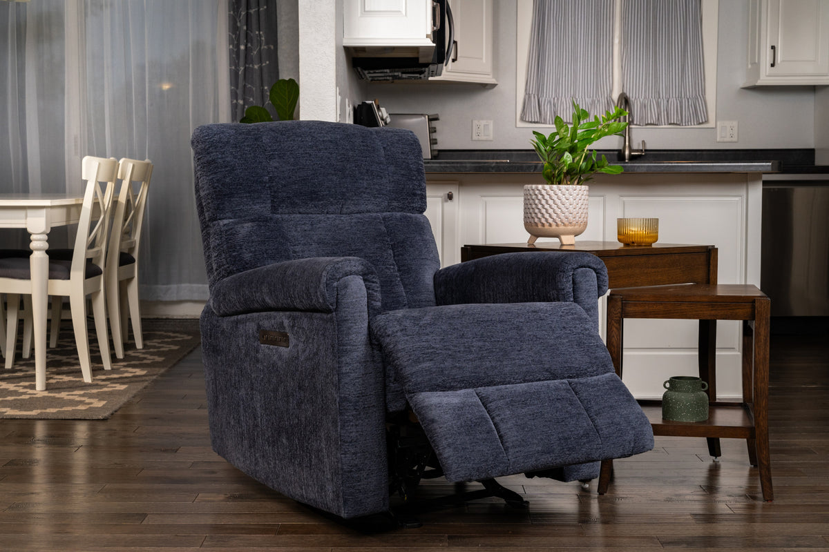 Classic Fabric Perfect Match Power Gliding Recliner with Power Headrest & Lumbar