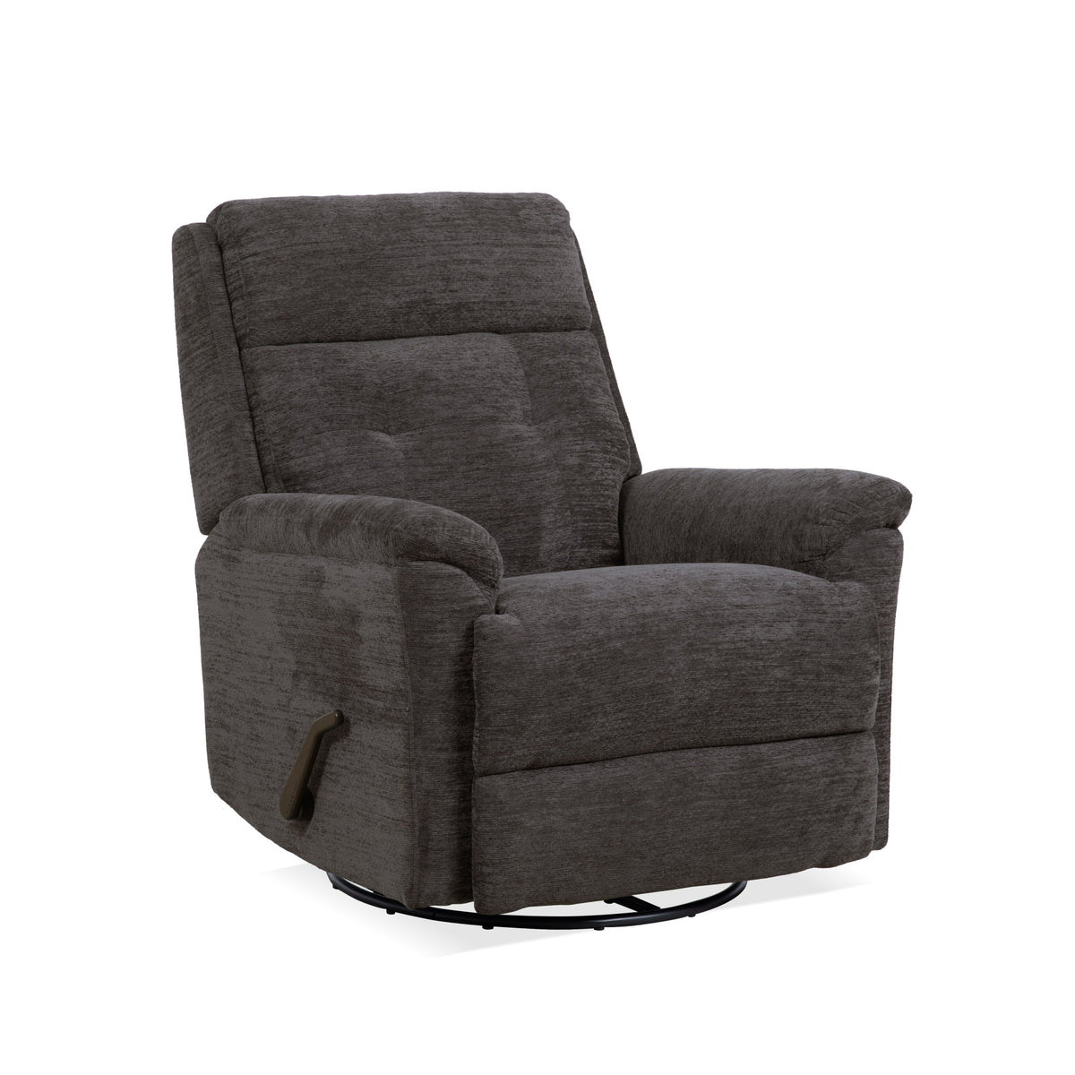 Sophisticated Fabric Perfect Match Swivel Gliding Recliner