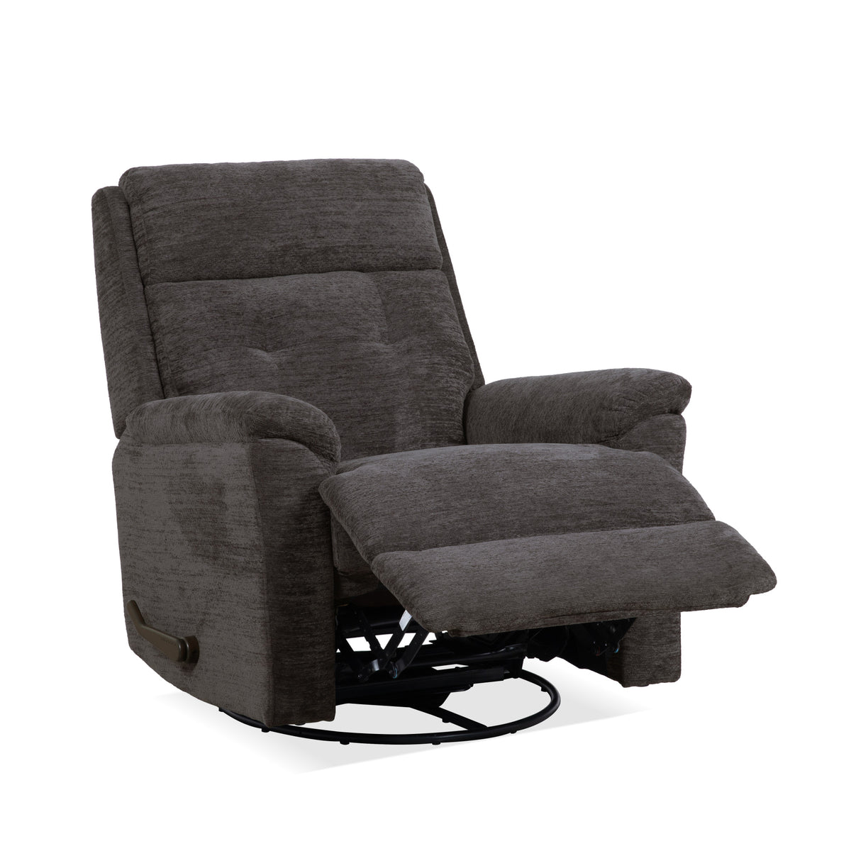 Sophisticated Fabric Perfect Match Swivel Gliding Recliner