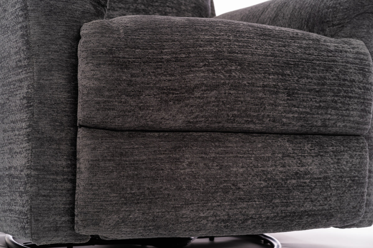 Sophisticated Fabric Perfect Match Swivel Gliding Recliner